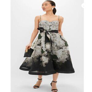 Zimmermann Black Hydrangea Balance Picnic Dress